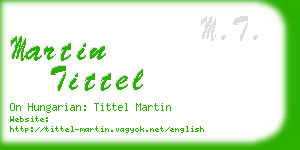martin tittel business card